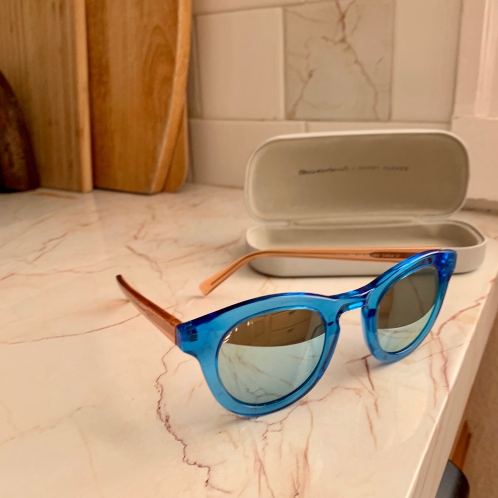 Warrby Parker x Rauschenberg mirrored sunglasses